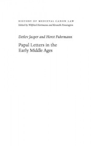 Kniha Papal Letters in the Early Middle Ages Detlev Jasper