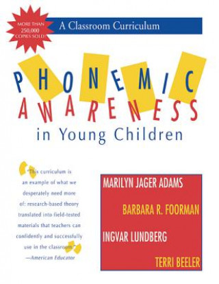 Könyv Phonemic Awareness in Young Children Etc