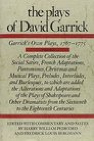 Boek Plays of David Garrick, Volume 2 Harry W. Pedicord