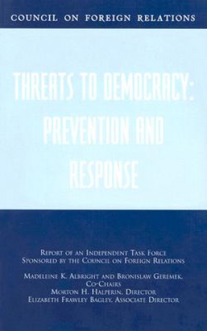 Kniha Threats to Democracy Morton H. Halperin