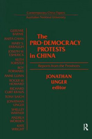 Carte Pro-democracy Protests in China J. Unger