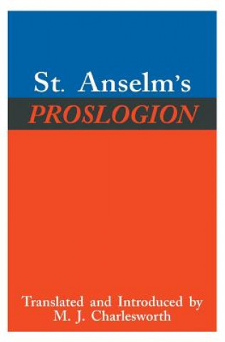 Kniha St. Anselm's Proslogion Anselm