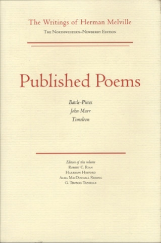 Kniha Published Poems Herman Melville
