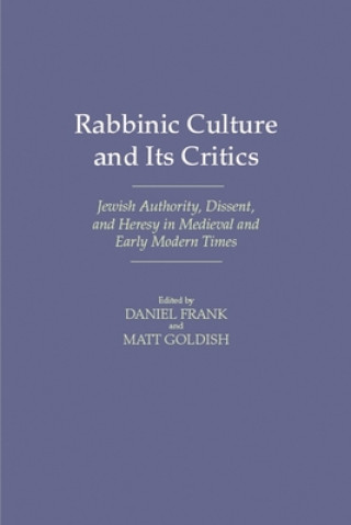 Książka Rabbinic Culture and Its Critics Frank