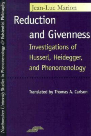 Βιβλίο Reduction and Givenness Martin Heidegger