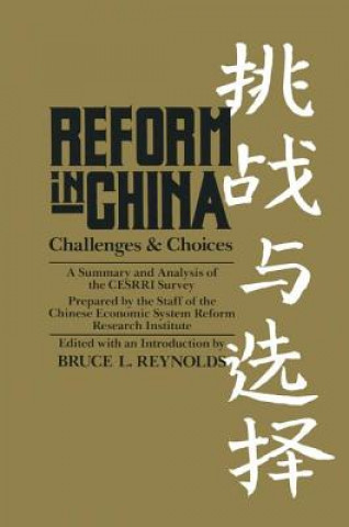 Kniha Reform in China B. L. Reynolds