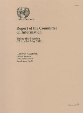 Kniha Report of the Committee on Information United Nations: General Assembly