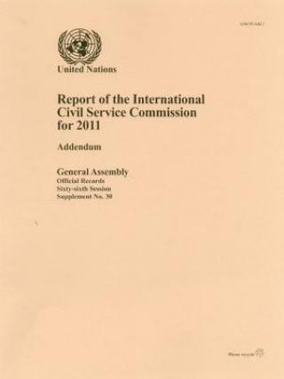 Kniha Report of the International Civil Service Commission for the year 2011 International Civil Service Commission