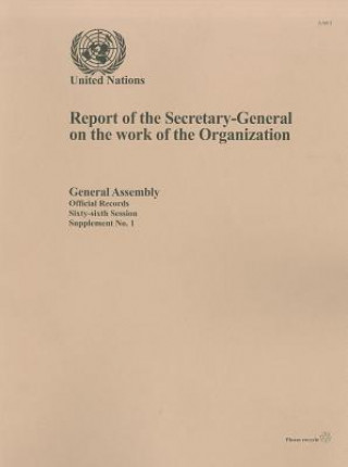 Kniha Report of the Secretary-General on the work of the Organization United Nations