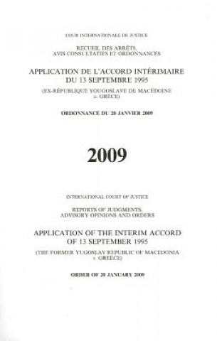 Book Application of the Interim Accord of 13 September 1995 International Court of Justice