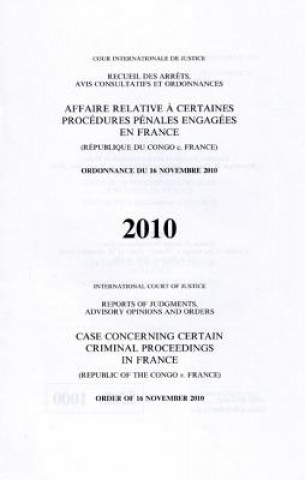 Βιβλίο Case concerning certain criminal proceedings in France International Court of Justice