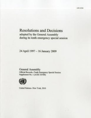 Książka Resolutions and Decisions Adopted by the General Assembly United Nations