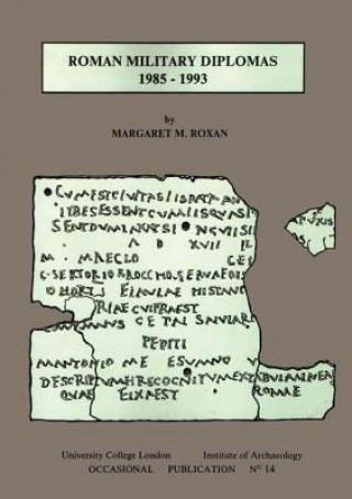 Carte Roman Military Diplomas 1985 to 1993 Roxan