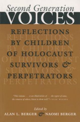 Book Second Generation Voices Alan Berger