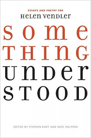 Livro Something Understood Stephen Burt