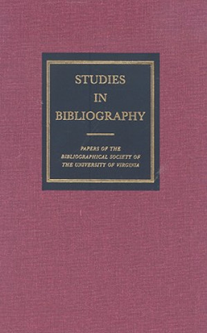 Kniha Studies in Bibliography v. 57 David L. Vander Meulen