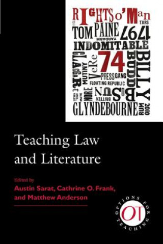 Kniha Teaching Law and Literature Matthew Anderson