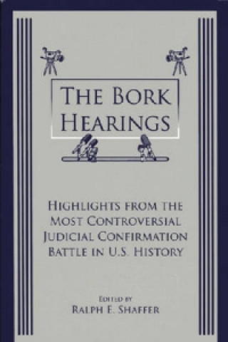 Kniha Bork Hearings 