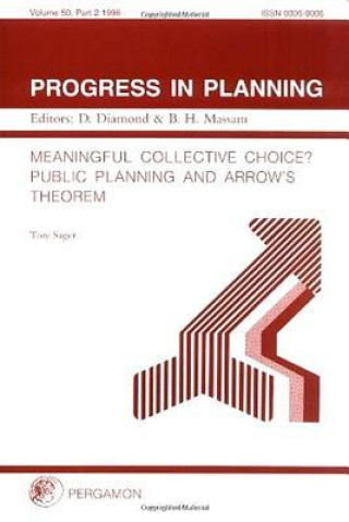 Kniha Progress in Planning, Volume 50, Part 2 T. Sagera