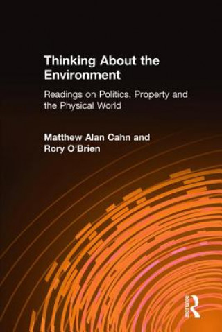 Kniha Thinking About the Environment Matthew Alan Cahn