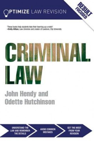 Könyv Optimize Criminal Law John Hendy