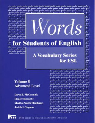 Kniha Words for Students of English v. 8 Lionel Menasche