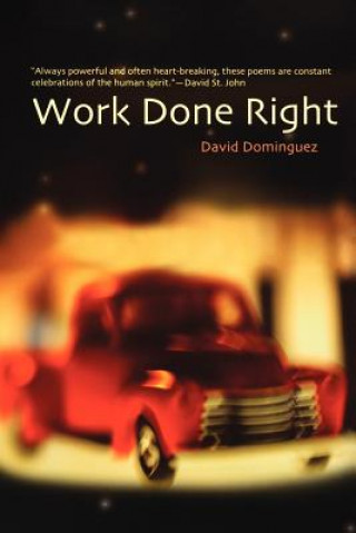 Knjiga WORK DONE RIGHT David Dominguez