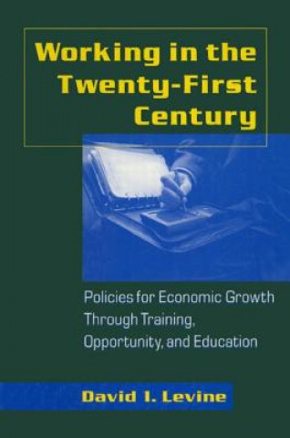 Kniha Working in the 21st Century: Policies for Economic Growth Through Training, Opportunity and Education David I. Levine