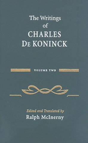 Knjiga Writings of Charles De Koninck Charles De Koninck