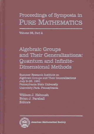 Knjiga Algebraic Groups and Their Generalizations, Part 2 William J. Haboush
