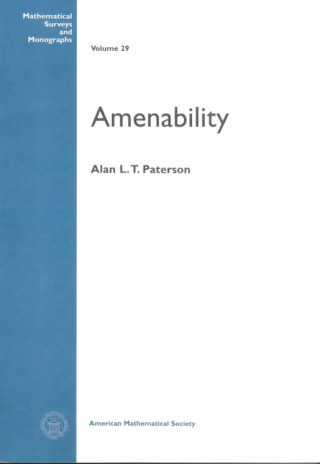 Knjiga Amenability Alan L.T. Paterson