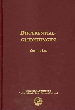 Knjiga Differentialgleichungen Sophus Lie