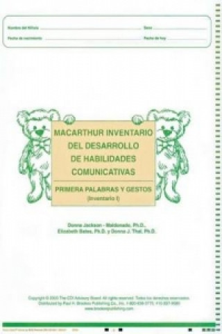 Boek Macarthur Communicative Development Inventories (Cdis) Bates