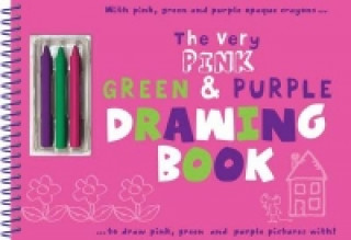 Book Very Pink, Green and Purple Drawing Book 