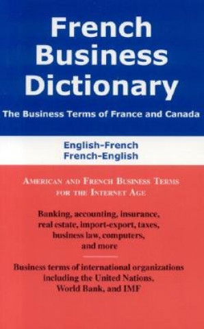 Kniha French Business Dictionary Morry Sofer