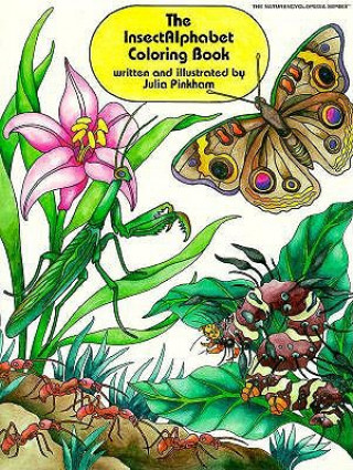 Книга Insectalphabet Coloring Book Julia Pinkham