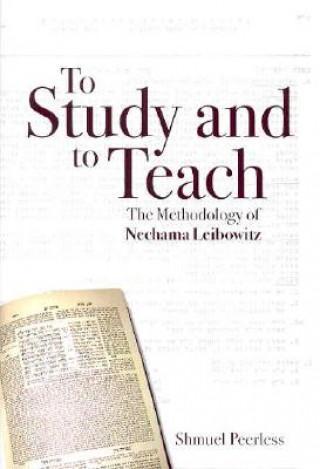 Könyv To Study and to Teach Shmuel Peerless