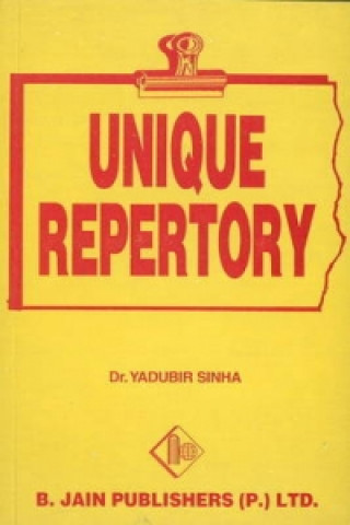 Kniha Unique Repertory Yadubir Sinha