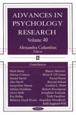 Book Advances in Psychology Research 