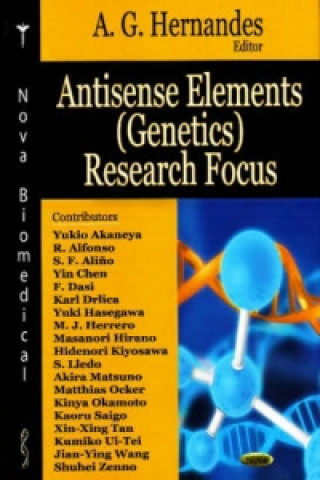 Kniha Antisense Elements (Genetics) Research Focus 