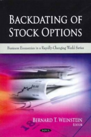 Kniha Backdating of Stock Options 