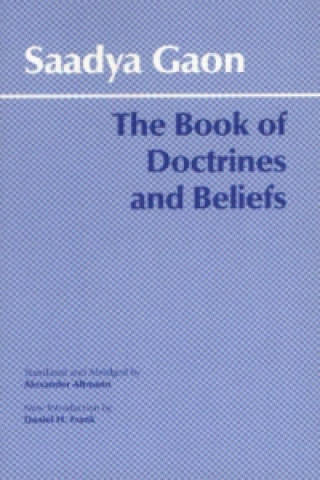 Book Book of Doctrines and Beliefs Saadya Gaon