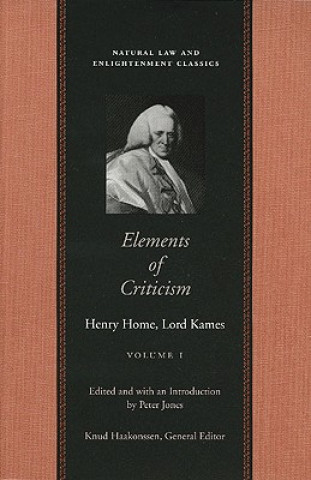 Livre Elements of Criticism Henry Home Kames