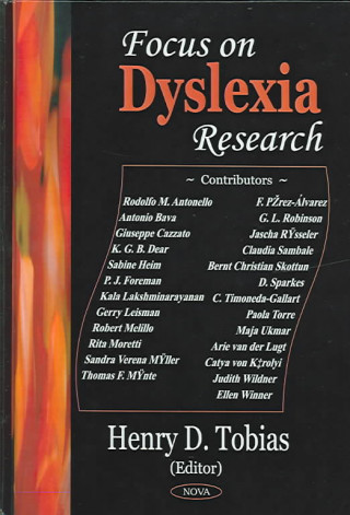 Książka Focus on Dyslexia Research Henry D. Tobias