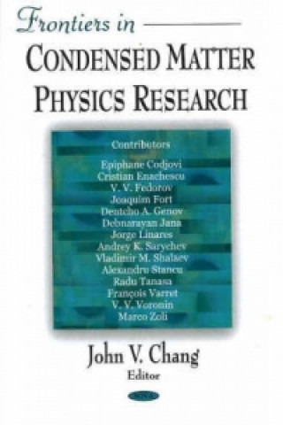Carte Frontiers in Condensed Matter Physics Research 