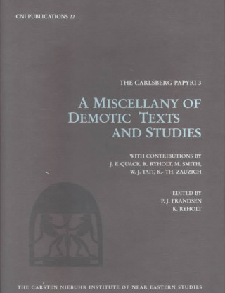 Carte Miscellany of Demotic Texts and Studies Paul John Frandsen