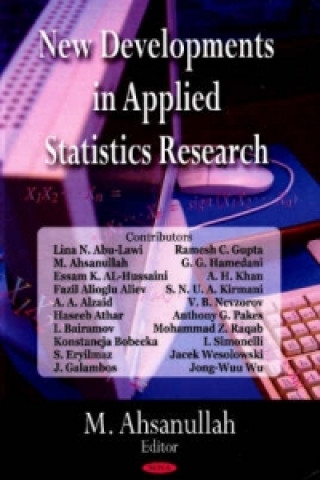 Buch New Developments in Applied Statistics Research Mohammad Ahsanullah