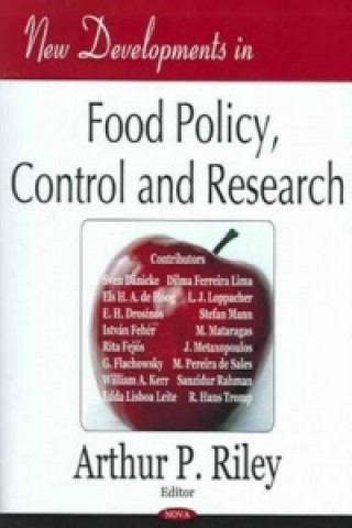 Könyv New Developments in Food Policy, Control & Research Arthur P. Riley