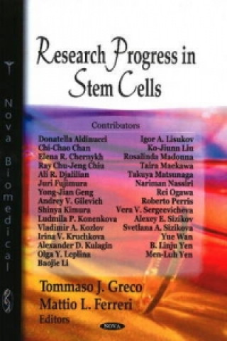 Livre Research Progress in Stem Cells 