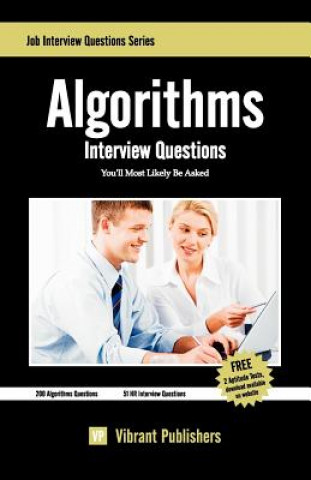 Carte Algorithms Interview Questions You'll Most Likely Be Asked Virbrant Publishers